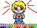 Гра Страхітливий хлопчик К coloring Book онлайн
