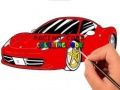 Гра Розфарбування гоночних автомобілів онлайн