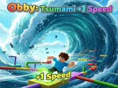 Гра Obby: Tsunami +1 швидкість онлайн