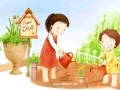 Гра Мультяшна дитяча день головоломка онлайн