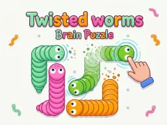 Гра Twisted worms Brain Puzzle онлайн