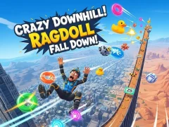Гра Божевільний спуск! Rag Doll Fall! онлайн