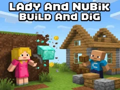 Гра Lady and Noob: Build and Dig онлайн