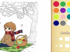 Гра Забарвлення книги для дітей: затишне онлайн