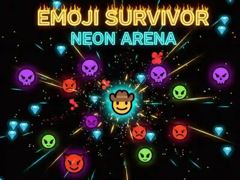 Гра Emoji Survival — Neon Arena онлайн