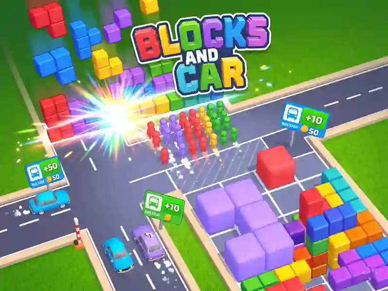 Гра Blocks and Car онлайн