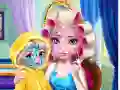 Гра Лідяна королева Мама Реальний макіяж онлайн