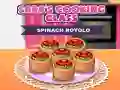 Гра Кулінарний клас Сари: Ротоло зі шпинатом онлайн