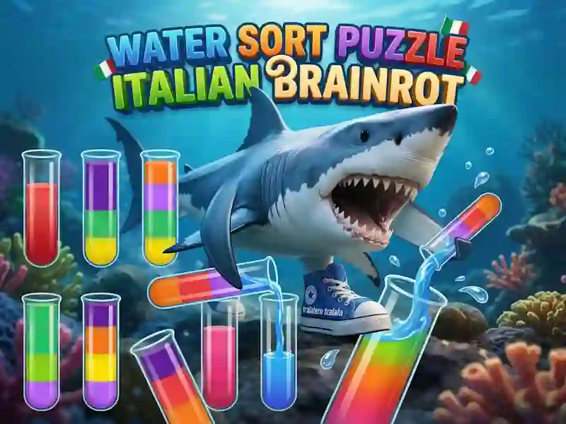 Гра Water Sort Puzzle Italian Brainrot онлайн