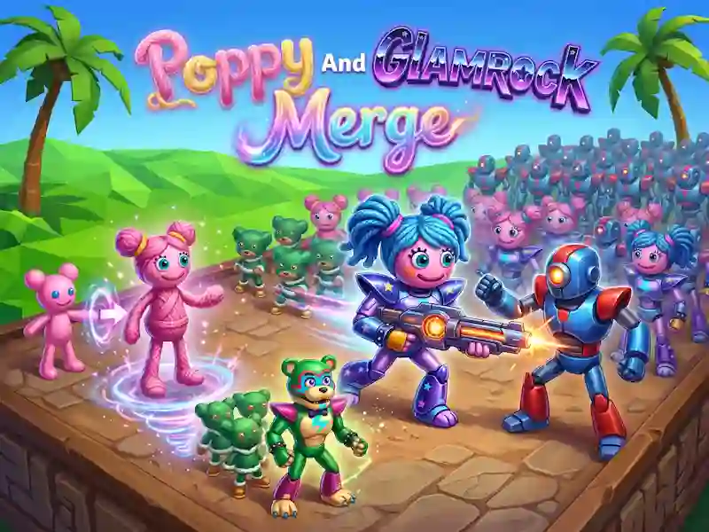 Гра Poppy And Glamrock Merge онлайн