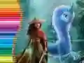 Гра Розмальовка для Райї та Останнього Дракона онлайн