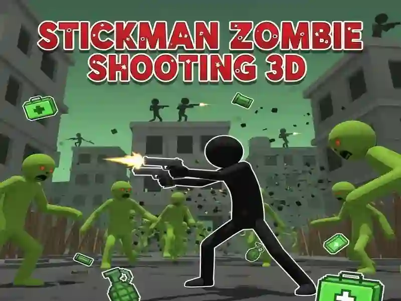 Гра Стікмен: Стрільба по зомбі 3D онлайн