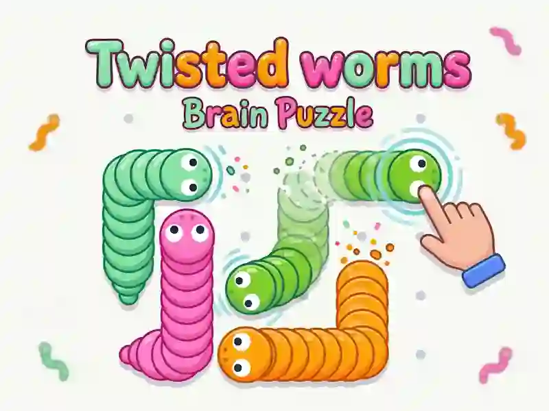 Гра Twisted worms Brain Puzzle онлайн