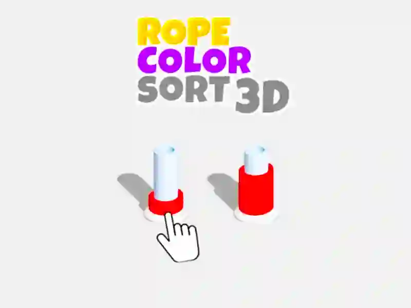 Гра Сортування за кольором мотузки 3D онлайн Гра Сортування за кольором мотузки 3D онлайн