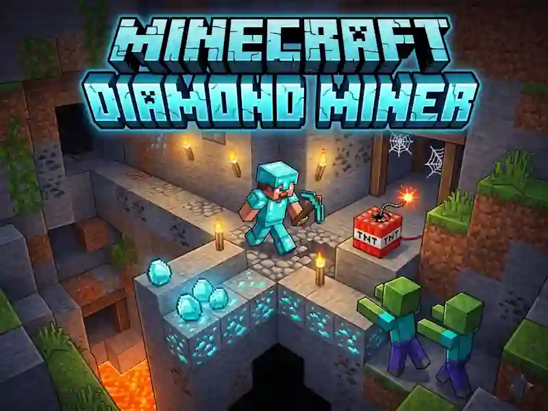 Гра Minecraft Diamond Miner онлайн