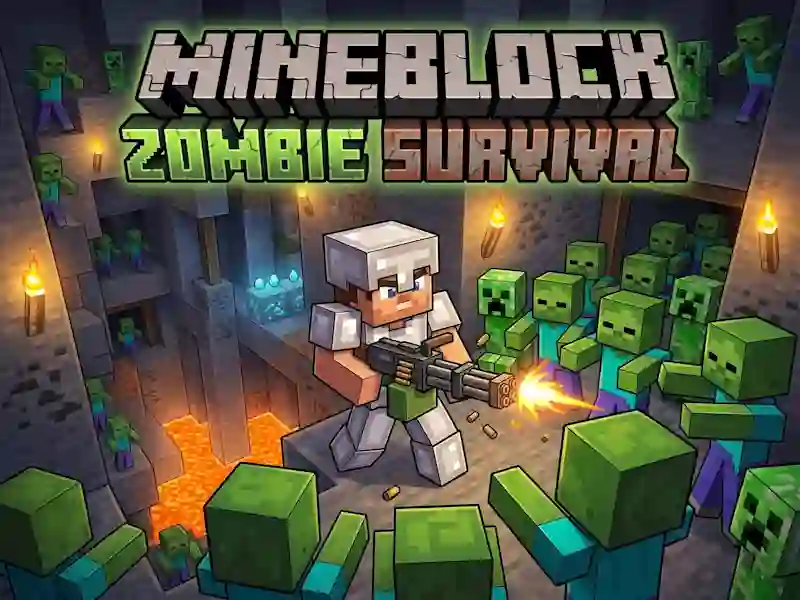 Гра Mineblock Zombie Survival онлайн