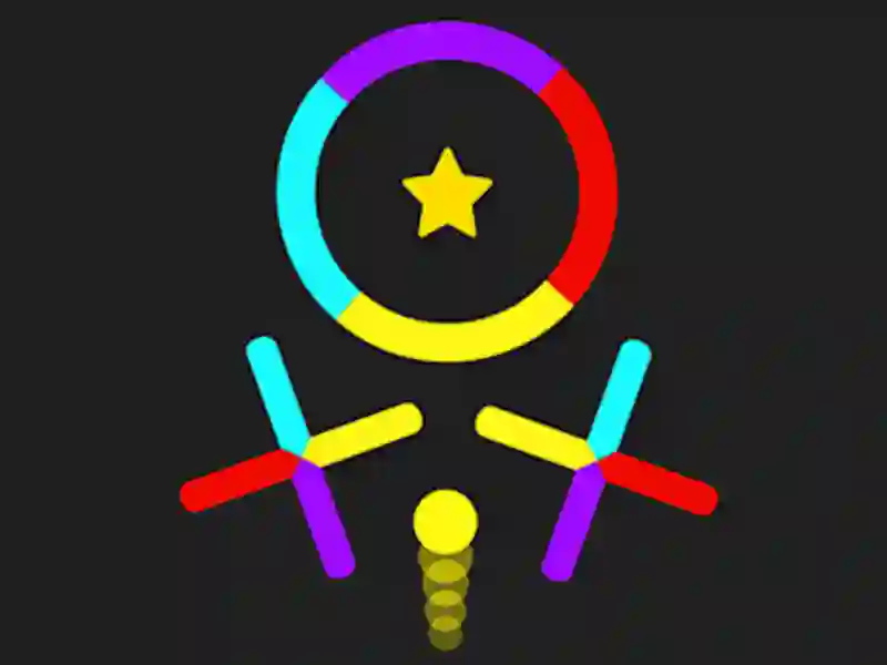 Гра Куля для стрибків: перемикання квітів онлайн