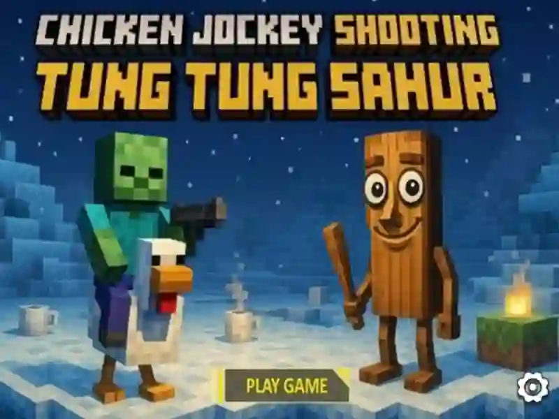 Гра Chicken Jockey Shootout з Tung Tung Sahur онлайн Гра Chicken Jockey Shootout з Tung Tung Sahur онлайн