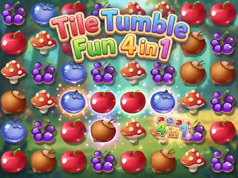 Гра Tile Tumble Fun 4 in 1 онлайн