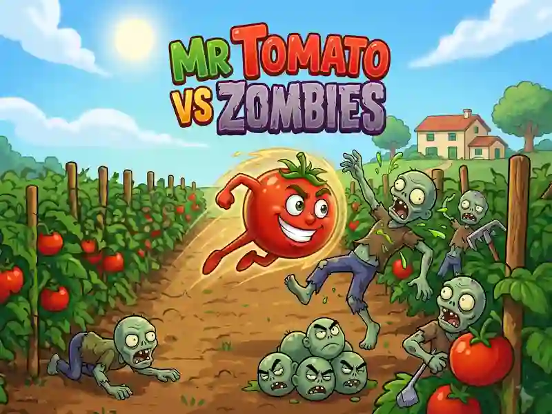 Гра Mr Tomato VS Zombies онлайн