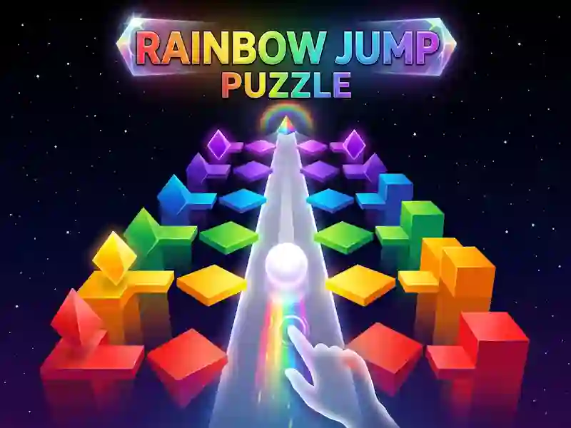 Гра Rainbow Jump Puzzle онлайн