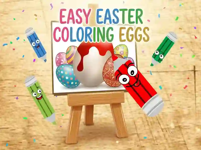 Гра Easy Easter Coloring Eggs онлайн