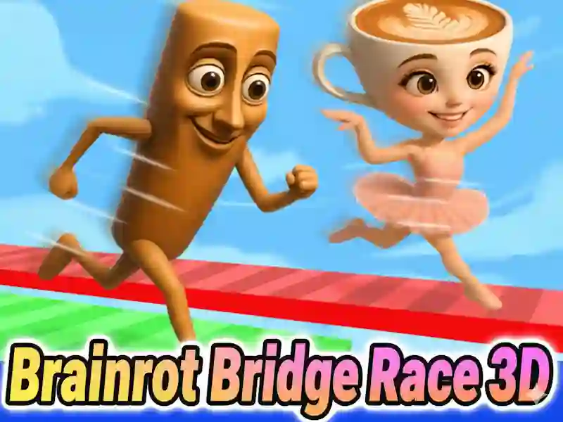 Гра Italian Brainrot: Bridge Race 3D онлайн