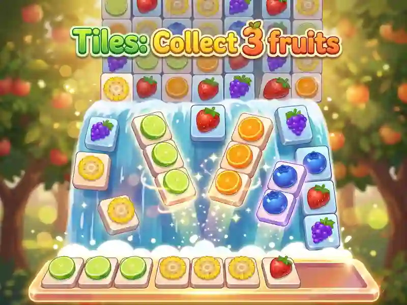Гра Tiles: Collect 3 fruits онлайн