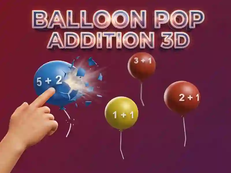 Гра Balloon Pop Addition 3D онлайн