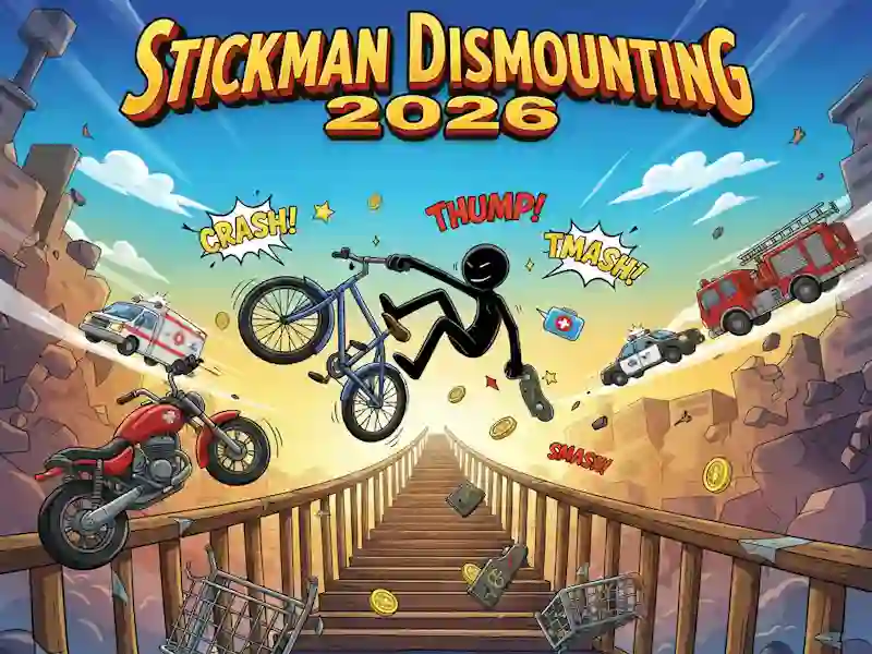 Гра Stickman Dismounting 2026 онлайн