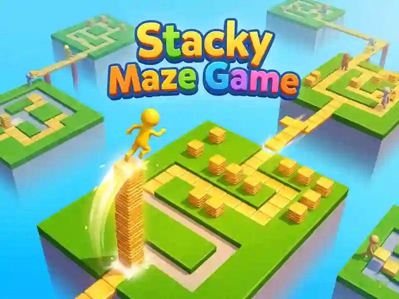Гра Stacky Maze Game онлайн