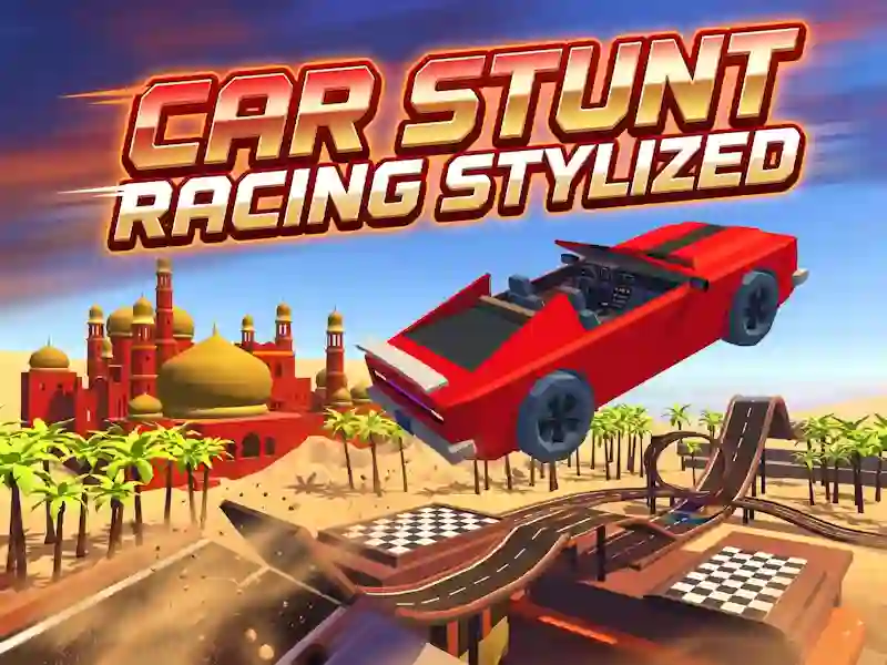 Гра Car Stunt Racing Stylized онлайн