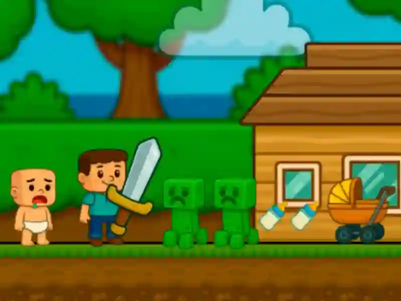 Гра Kid Nub, допоможи! Стів онлайн Гра Kid Nub, допоможи! Стів онлайн