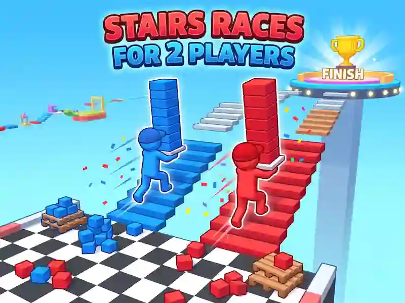 Гра Stairs Races For 2 Players онлайн