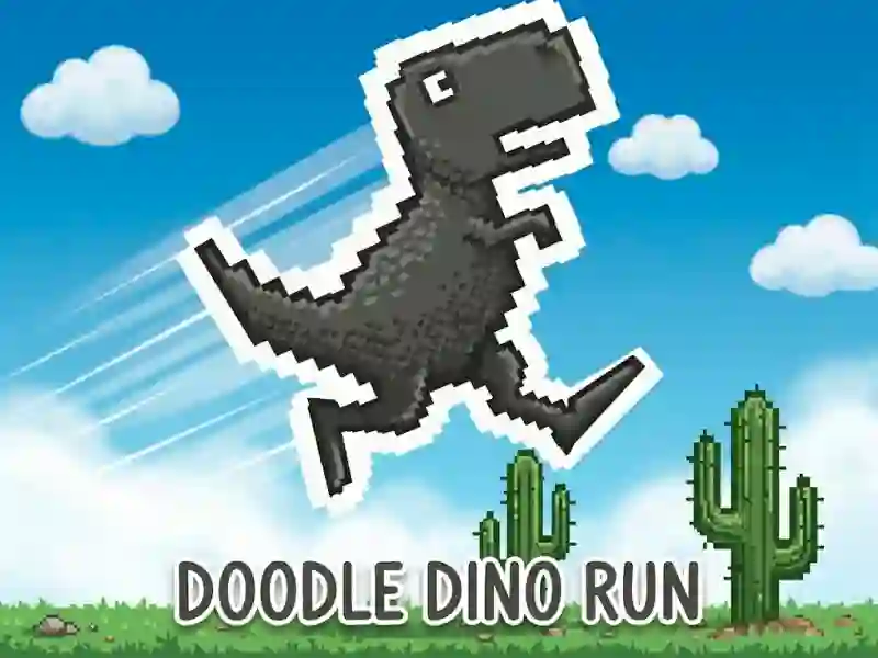 Гра Doodle Dino Run онлайн