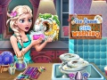Гра Пом washing посуду Ледяної королеви онлайн