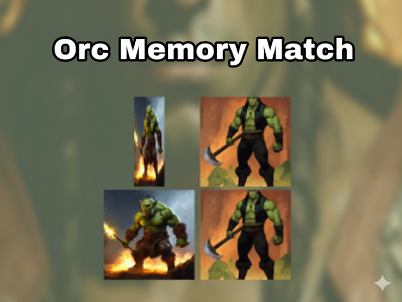 Гра ORCS: Матч пам'яті онлайн