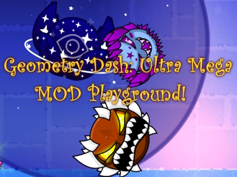 Гра Geometry Dash: Ultra Mega Mod Game Site! онлайн