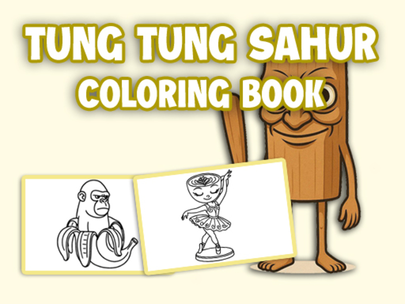 Гра Tung Tung Sahur: розмальовка онлайн