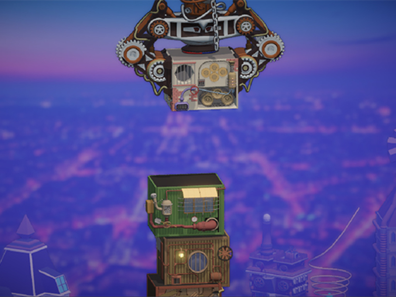 Гра Будівельник веж у стилі Steampunk онлайн